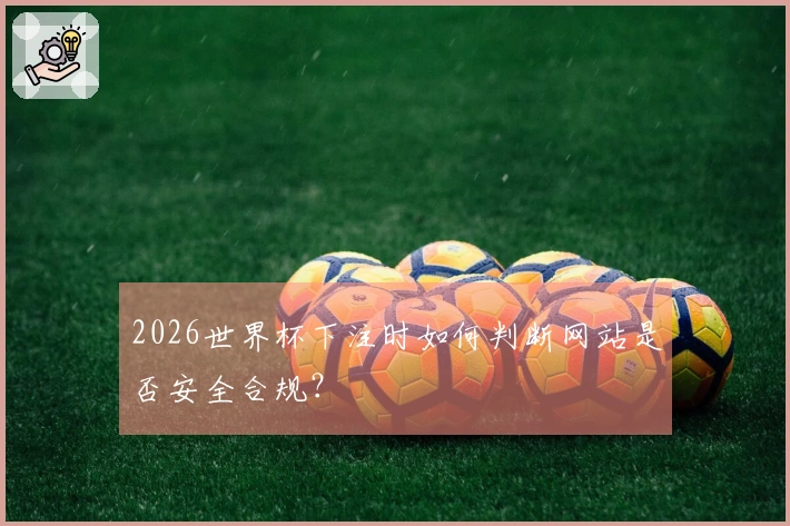 2026世界杯下注时如何判断网站是否安全合规?