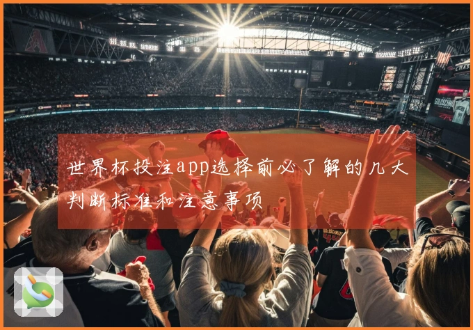 世界杯投注app选择前必了解的几大判断标准和注意事项