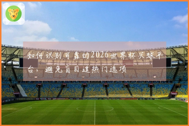 如何识别可靠的2026世界杯买球平台，避免盲目追热门选项